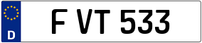 Trailer License Plate